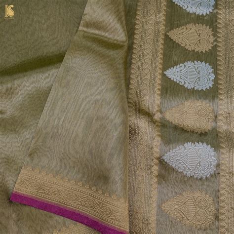Rekha - Pure Tissue Silk Handwoven Banarasi Saree – Khinkhwab