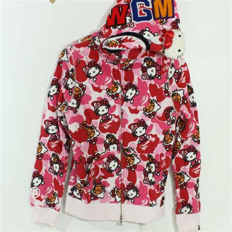 (Rare Find) Pink Hello Kitty x Bape full zip hoodie : r/FashionReps