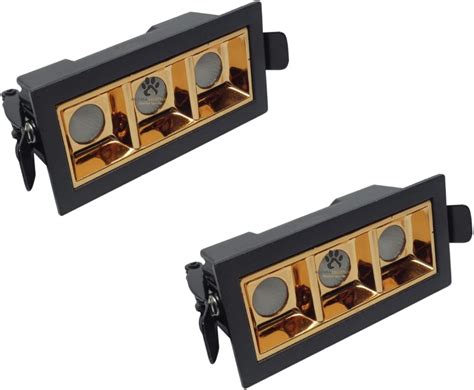 Buy Mufasa Black Gold Finish Square Laser LED Ceiling COB Spot, Focus ...