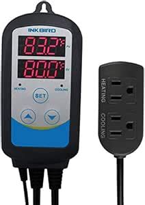 Inkbird Pre-Wired Programmable Outlet Thermostat ITC-310TS+1.97 ...