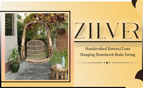 ZILVER: Living with Nature Handcrafted Rattan/Cane Hanging Hammock ...