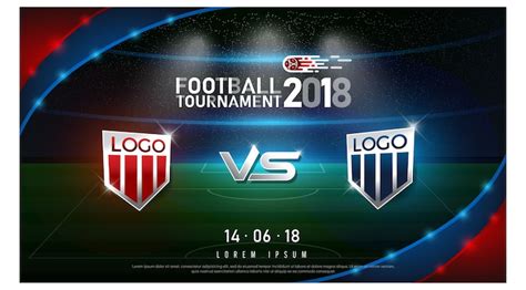2018 world championship football cup flag and stadium background ...