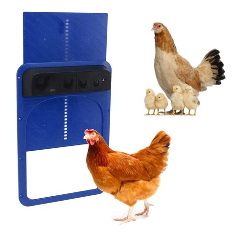Automatic Chicken Coop Door Opener with Light Sensor, Battery Powered ...