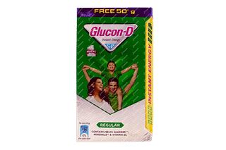 Glucon D Regular Powder 250 Gm - Uses, Side Effects, Dosage, Price ...
