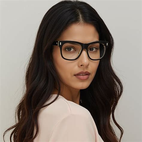 Black Full Rim Square Vincent Chase Acetate VC E17028 Eyeglasses