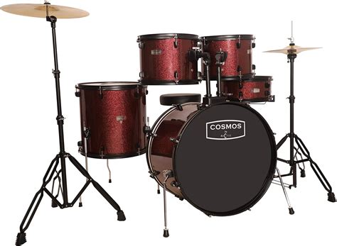 JUAREZ Obra Complete Full Size 5-Piece Adult Acoustic Drum Set With ...