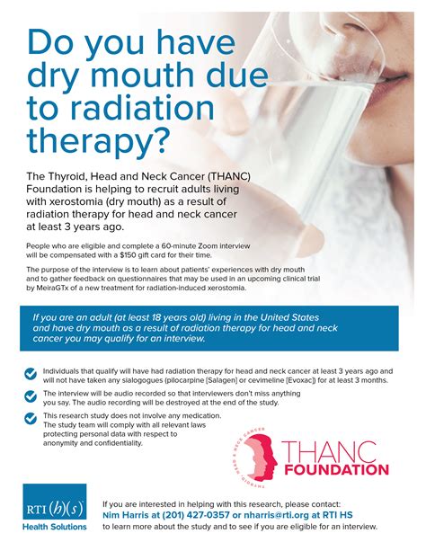 Do you have dry mouth due to radiation therapy?