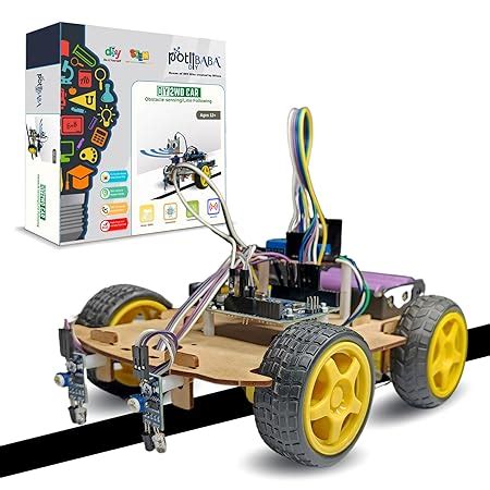 Buy PotliBABA DIY 4WD Line follower, Robotics Kits, Science Kits for ...