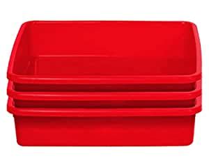 Kuber Industries Plastic Storage Large Tray Organizer, Stackable Tray ...