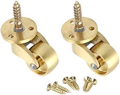 RZDEAL 2PCS Universal Caster Stem 360 Degree Rotation Brass Heavy Wheel ...