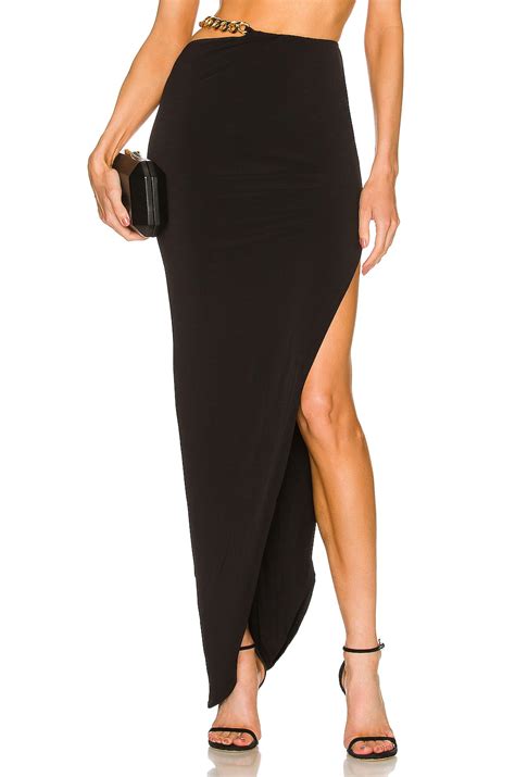 Nookie Alyssa Chain Skirt in Black | REVOLVE