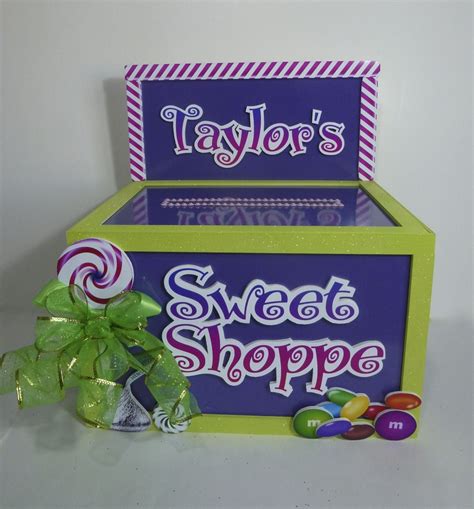 Candy and Sweets for this themed gift card money box for a Bat Mitzvah ...