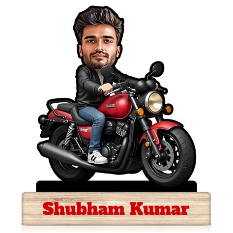 Regalo Casila Personalized Motorcycle Rider Caricature With 6 Inches ...
