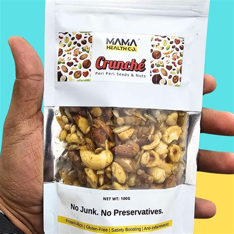 Crunché Roasted Nuts & Seeds – Peri Peri (100g) – Mama Health Co.