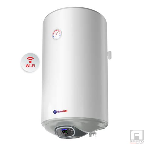 Бойлер Елдом 80 литра, 3 kW, емайлиран, електронно управление, Wi Fi