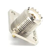Buy PICKAXE SO-239 UHF Female PTFE Insulated Panel Mount Connector ...