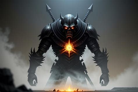 Horror monster dangerous monster death game character illustration ...
