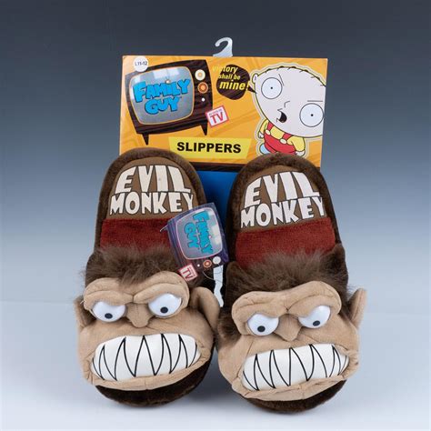 At Auction: Rare Family Guy Evil Monkey Slippers