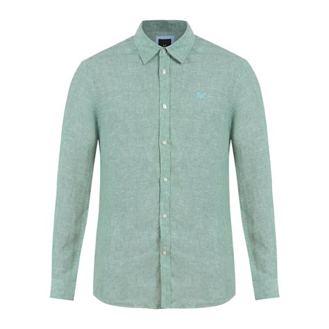 Buy Men Green Regular Solid Long Sleeve Casual Shirts Online - 703392 ...