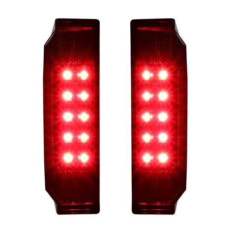 MotoParAcc Smoked ATV LED Taillights, UTV Brake Tail Light Assembly for ...