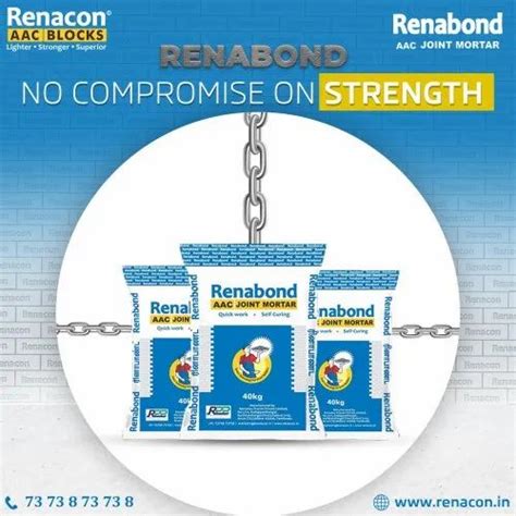 AAC Joint Mortar - Renabond Cement Based Adhesive Manufacturer from Erode