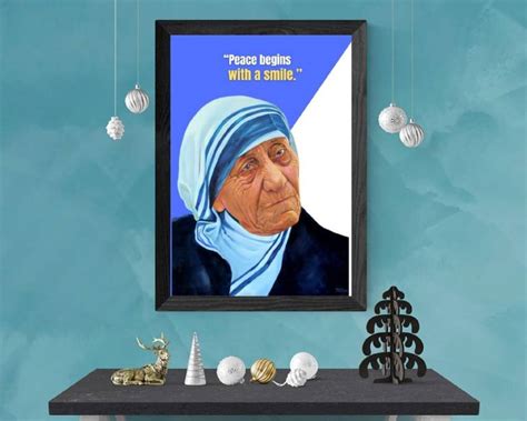 Mother Teresa Motivational Quotes Framed Posters with Frame – Quotes ...