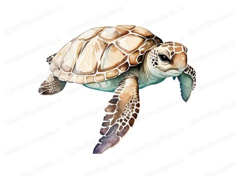 10 Sea Turtle Clipart Pngs, Ocean Clipart, Sea Animal Pngs, Cute Ocean ...