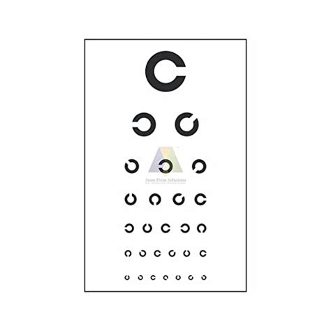 Anne Print Solutions® Eye Test Charts Poster For Hospital Poster ...