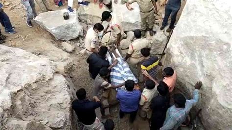 Man stuck between rocks for three days safely rescued in Telangana