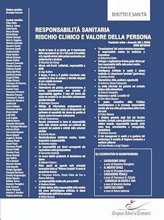 Responsabilità Sanitaria, Rischio Clinico e Valore della Persona ...