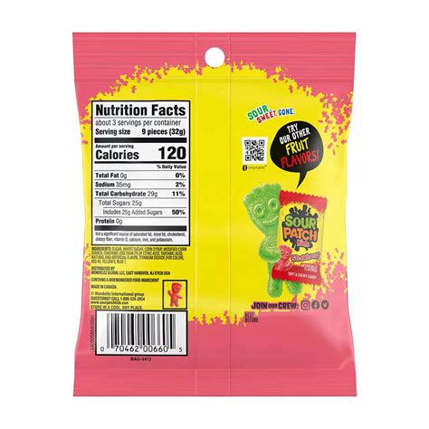Buy SOUR PATCH KIDS Watermelon Soft & Chewy Gummy Candy, 3.6 oz from ...