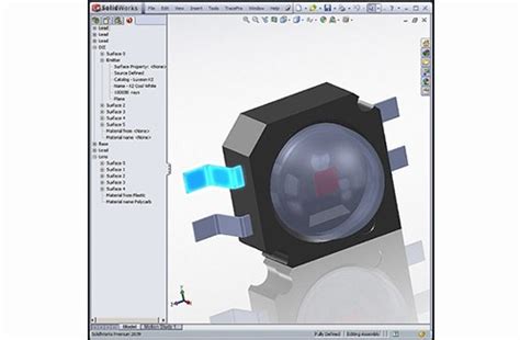 Image result for LED Lens Ray Simulation