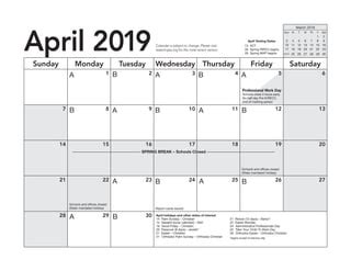 HCPSS Calendar2018-19 | PPT