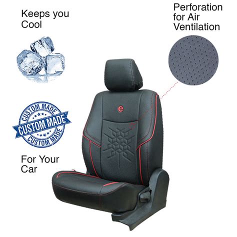 Venti 2 Perforated Art Leather Car Seat Cover For Mahindra Marazzo ...