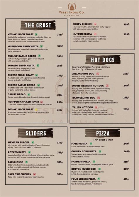 Menu at Open House Cafe, Siliguri