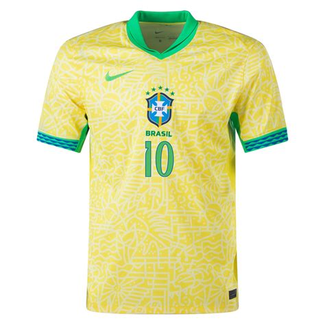 Nike Brazil Authentic Neymar Jr. Home Jersey 24/25 (Dynamic Yellow/Lem ...