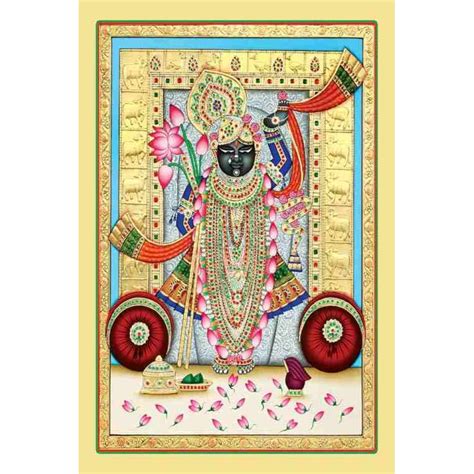 Best shrinathji painting on canvas large size wall canvas 323