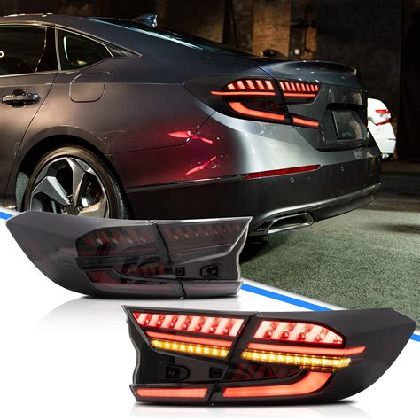 Buy VLAND Smoked LED Taillights Assembly For 10th Gen Honda Accord 2018 ...