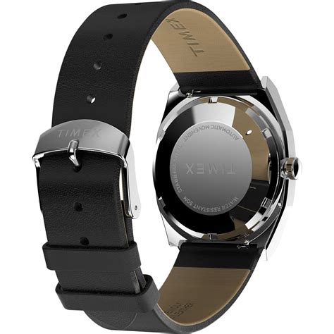Q Timex Black Rectangle Dial Mechanical Automatic Men's Watch - TW2Y07 ...