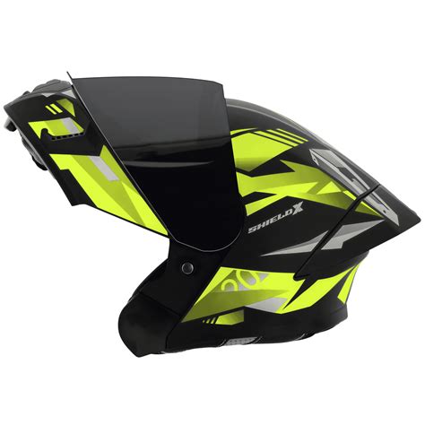 SBA-20 SHIELD X GLOSSY BLACK WITH NEON – GTR Pitstop