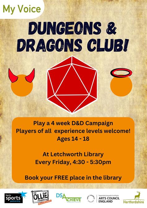 Dungeons and Dragons, Letchworth Library, 31 May 2024 | AllEvents