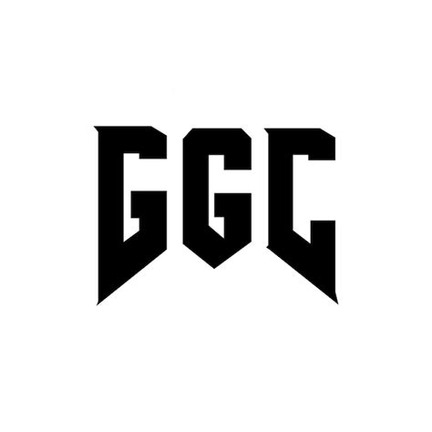 Logotipo da empresa de tecnologia GGC: Combinação de cores preto e ...