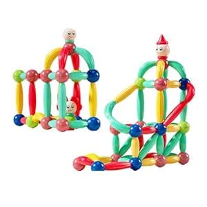 Construction Building 132x Magnetic Stick Building Blocks for Games ...