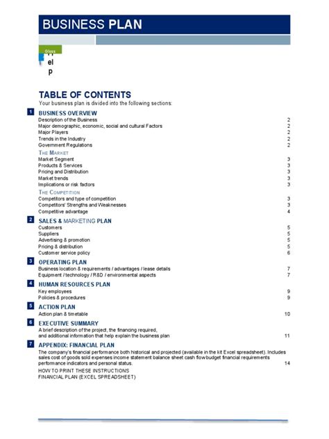 Blank Printable Business Plan 的图像结果