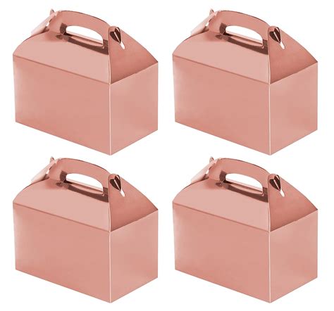 Buy Festiko® 12 Pcs Rose Gold Party Treat Boxes, Party Favor Boxes ...