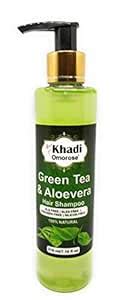 Buy Khadi Omorose Green Tea & Aloevera Shampoo, SLS, SLES & PARABEN ...