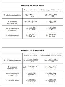 Image result for IEC 60364 Voltage Drop Formula