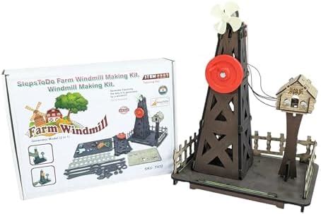 StepsToDo Farm Windmill Making Kit. DIY Wind Turbine Science Kit ...