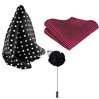 Buy Style Along Black and Maroon Polka Premium Mens Solid Micro Fiber ...