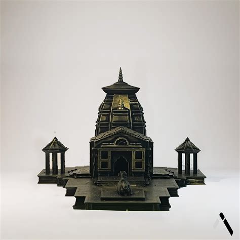 Kedarnath Temple Showpiece 3D Model